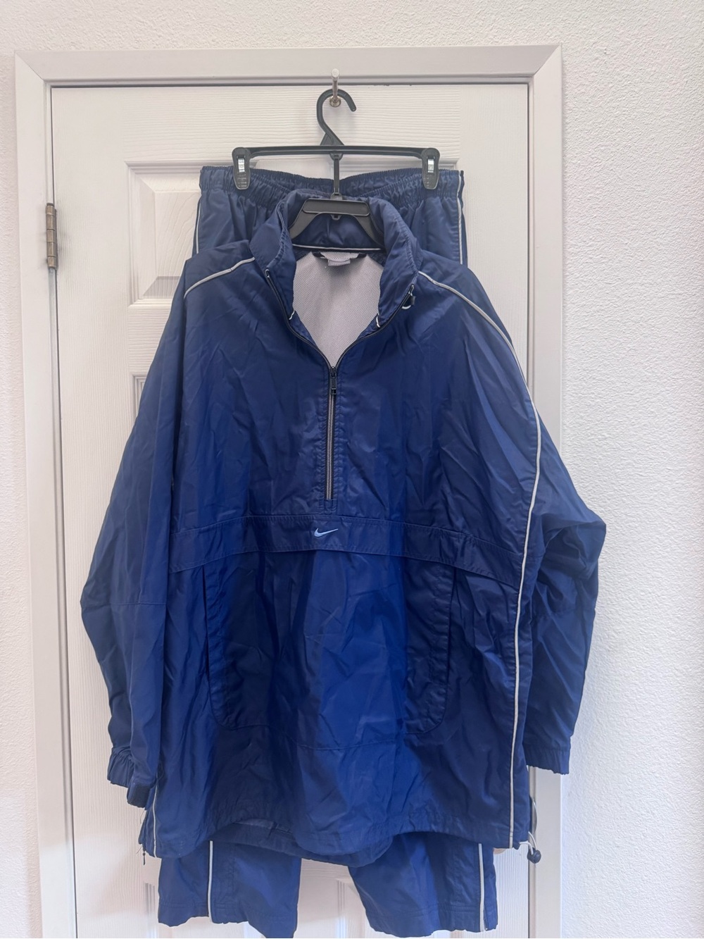Nike Men’s Blue Windbreaker Jacket Set